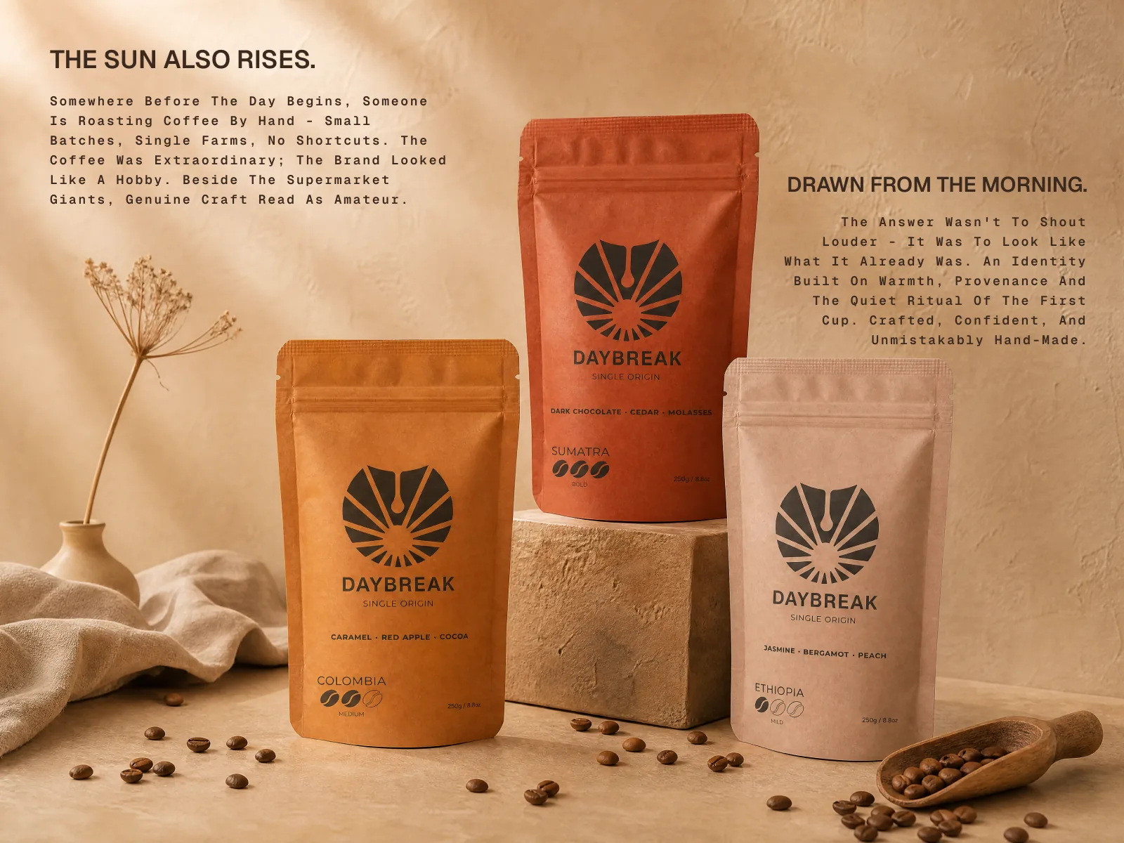 Daybreak — product lineup, brand story